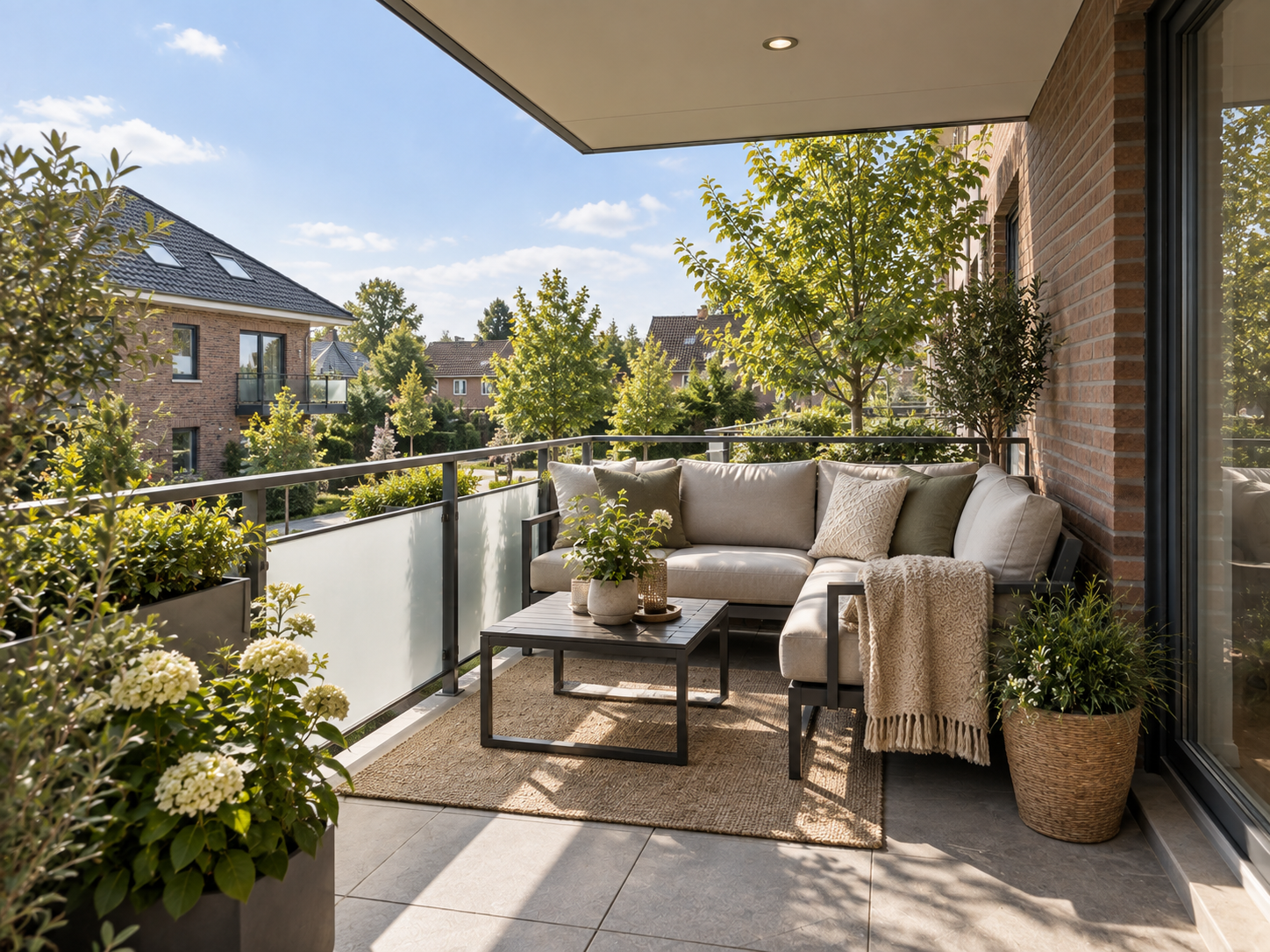 Balkon im Mehrfamilienhaus
