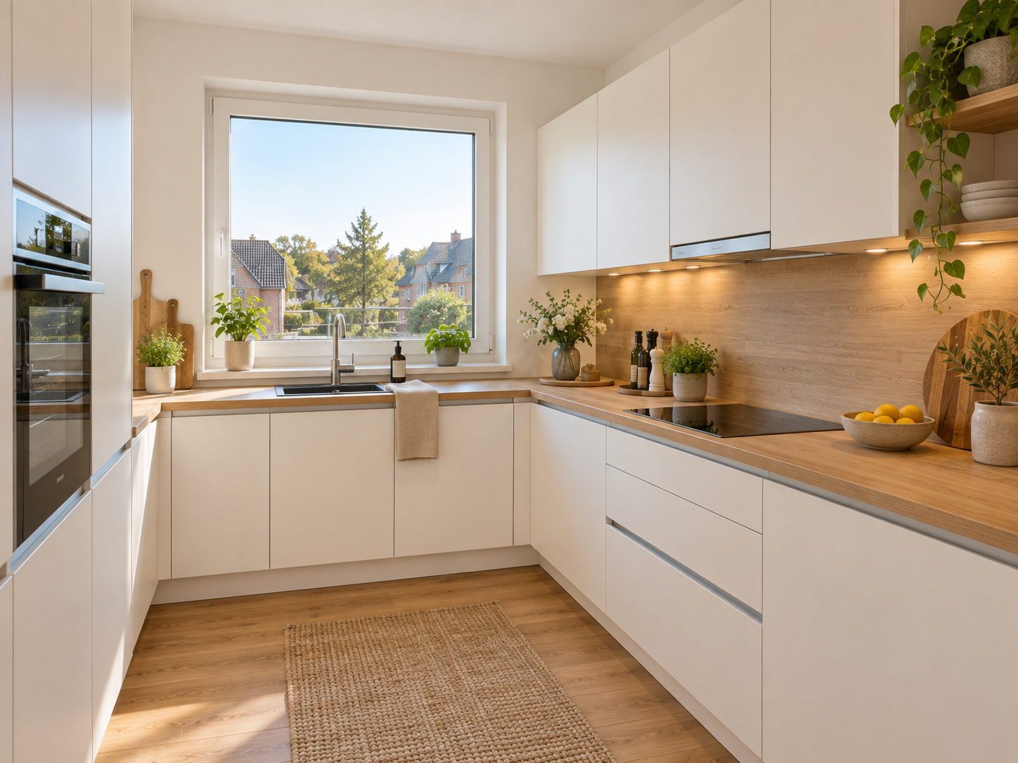 Küche der fiktiven Musterwohnung