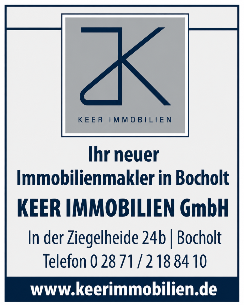 Anzeige der KEER IMMOBILIEN GmbH im StadtKurier Bocholt